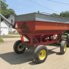 EZ Flow 300 Gravity Box w/ EZ Trail 13T Wagon and Drill Fill Auger