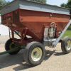 EZ Flow 300 Gravity Box w/ EZ Trail 13T Wagon and Drill Fill Auger